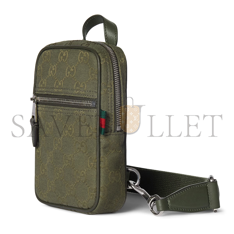 G*u*i gg canvas mini slingbag ‎834258 (12.5*17.5*4cm)